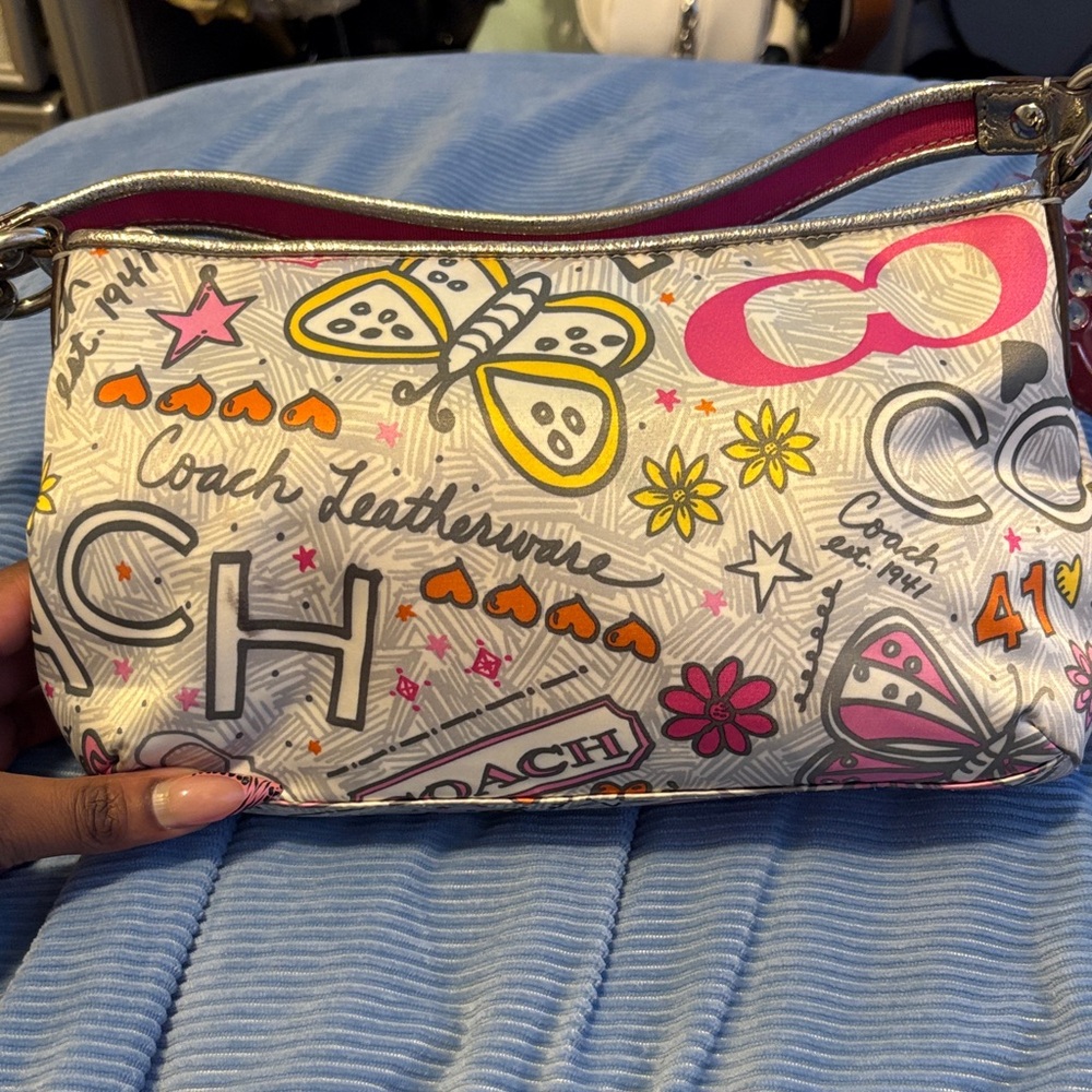 Vintage Coach Poppy Soho Graffiti Print Shoulder Bag